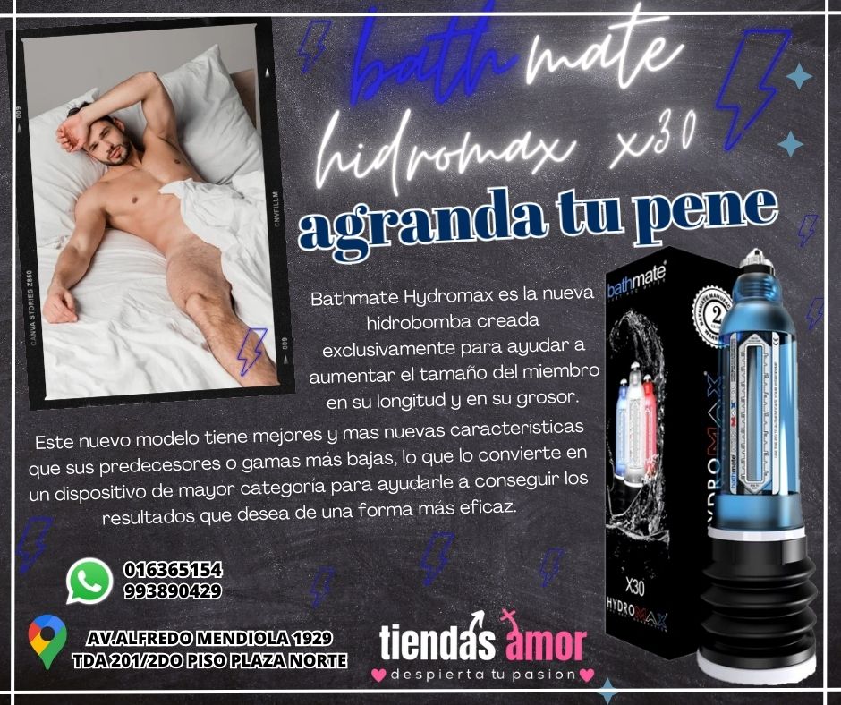 BOMBAS DE SUCCION PARA AGRANDAR ELPENE CON HIDROMAX X30